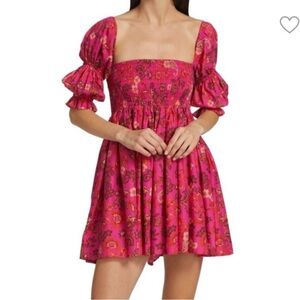 Misa Los Angeles Pink Floral Mini Dress